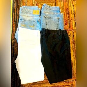 Lot Of 4 abercrombie fitch jeans 2S W26 L31 Pants/breeches 2R 2 P Forever 21 -26
